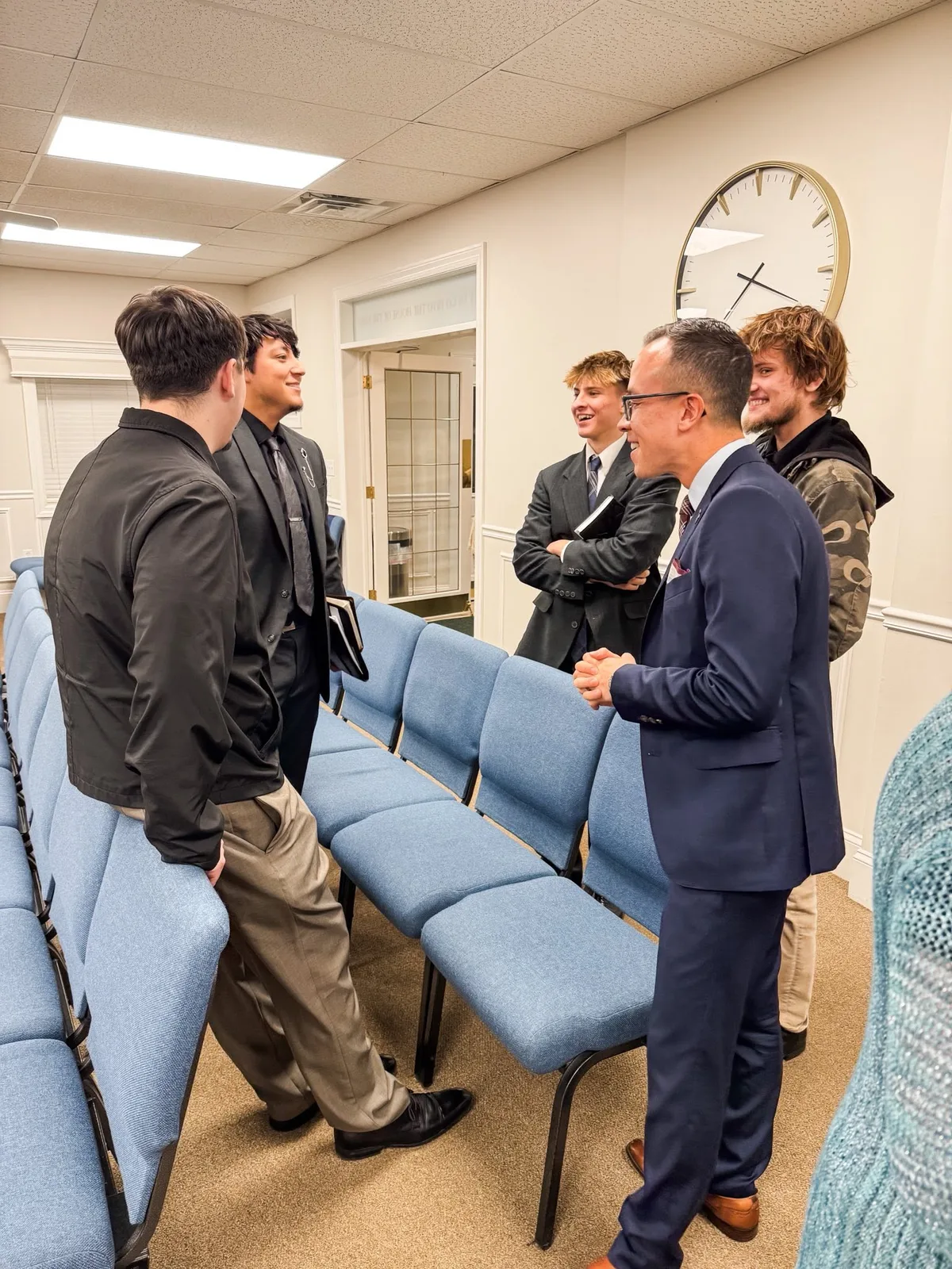Fellowship after a service