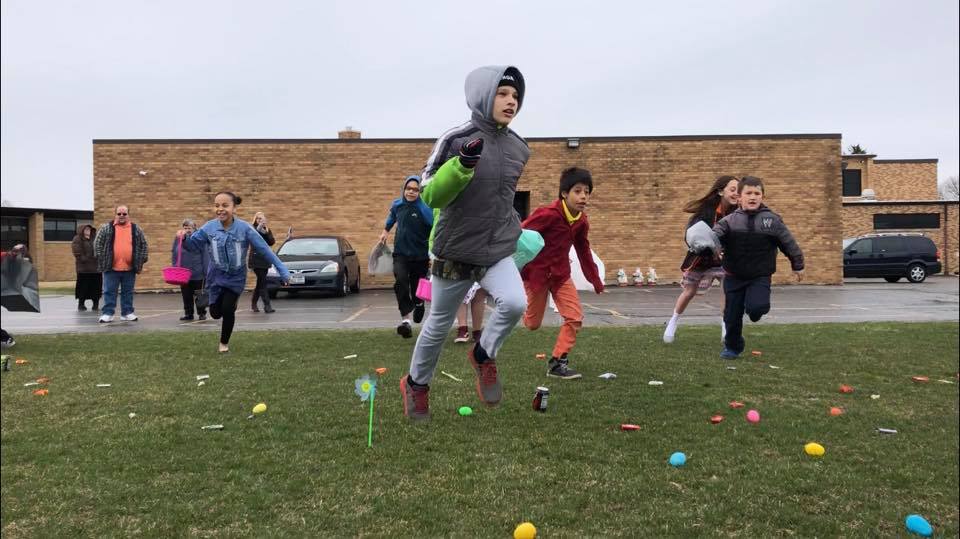 Children enjoying a church activity